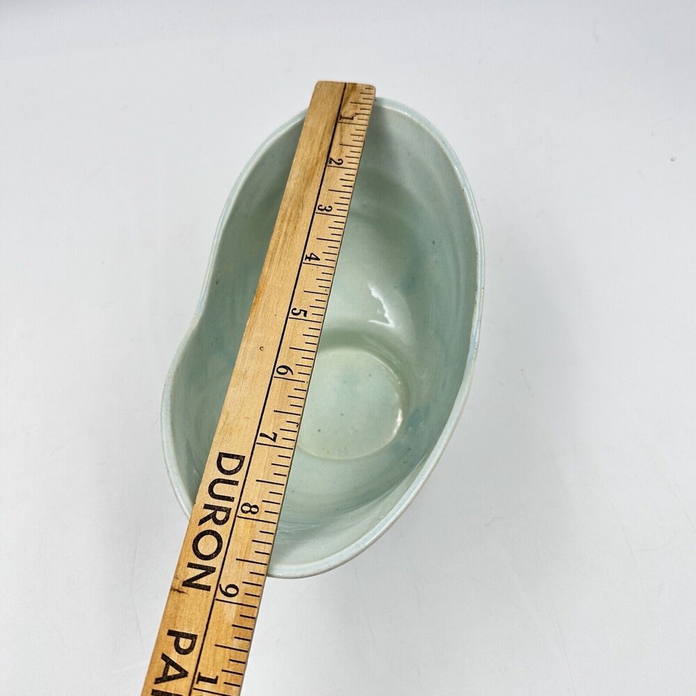 Vintage Paul Thornhill Pottery Blue Vase - Bowl Art Deco Art Planter - TP USA - Picture 8 of 9